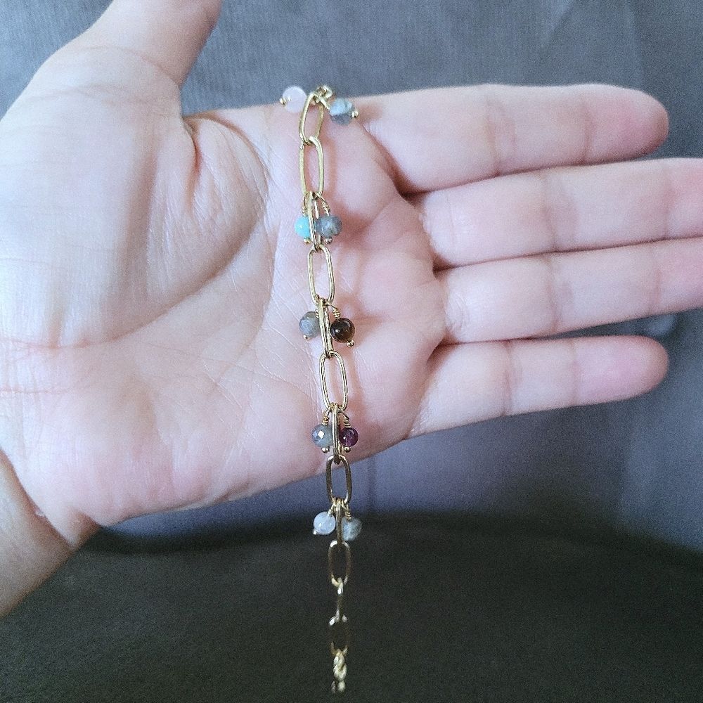 ✨️HP✨️ Luna🌙 Norte Multiple Gemstone Bead Bracelet - NIB - Picture 8 of 16